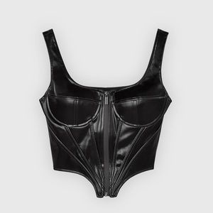 NWT🏷 Vegan Leather Corset Top -
Black 🖤